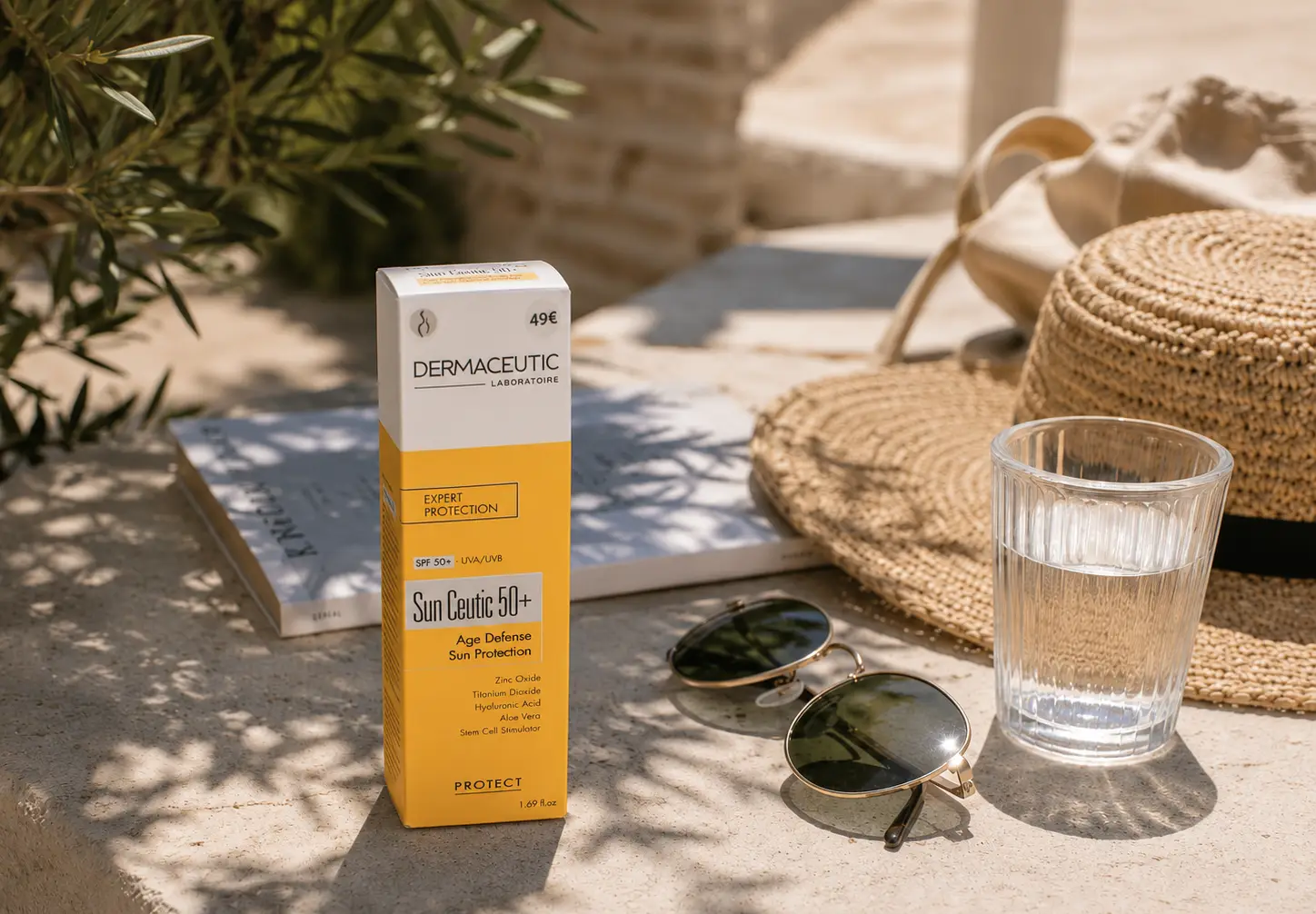 Dermaceutic Sun Ceutic 50+ krema za zaščito kože pred UV-žarki po kemičnem pilingu